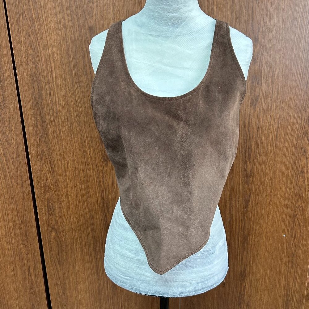 Ralph - Ralph Lauren, lined leather halter type top, Large, very good condition
